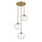Z-Lite Chloe 3 Light Pendant, Olde Brass & Clear 490P10-3R-OBR - alternate 3